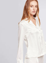 Toni langer Brautpyjama weiß - weddorable