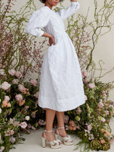 Natalia Sandale Brautschuh mit Absatz und Knöchelriemen